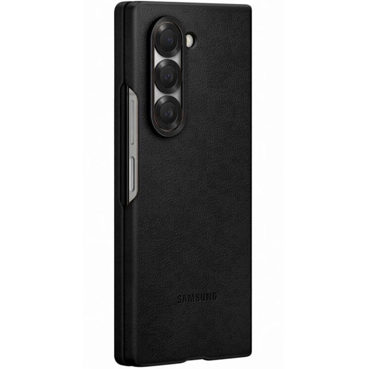 Защитный чехол Copiex Leather Cover (FF) для Samsung Galaxy Fold 6 - Black: фото 4 из 6