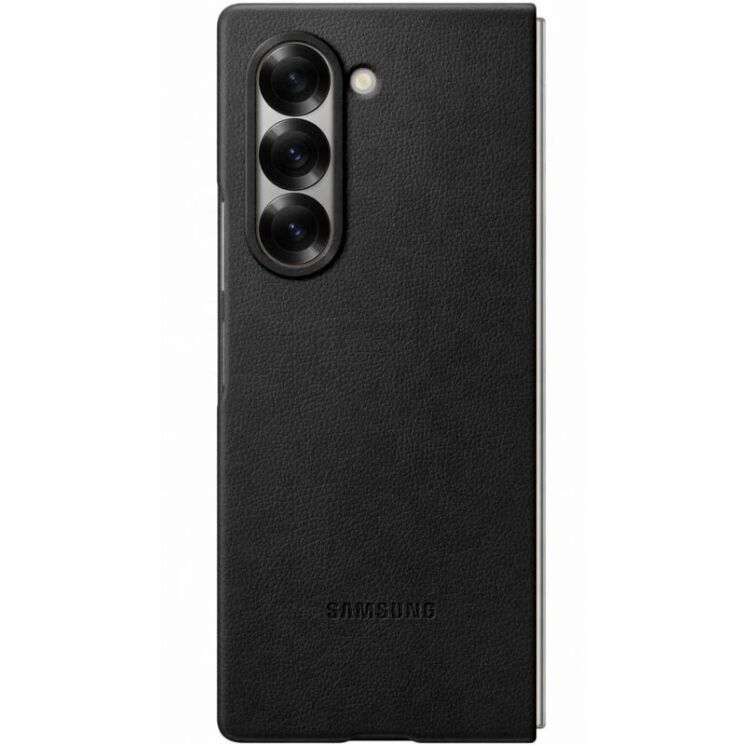 Защитный чехол Copiex Leather Cover (FF) для Samsung Galaxy Fold 6 - Black: фото 2 из 6