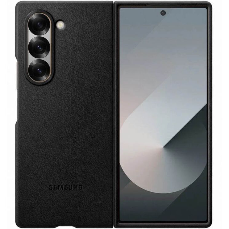 Защитный чехол Copiex Leather Cover (FF) для Samsung Galaxy Fold 6 - Black: фото 1 из 6