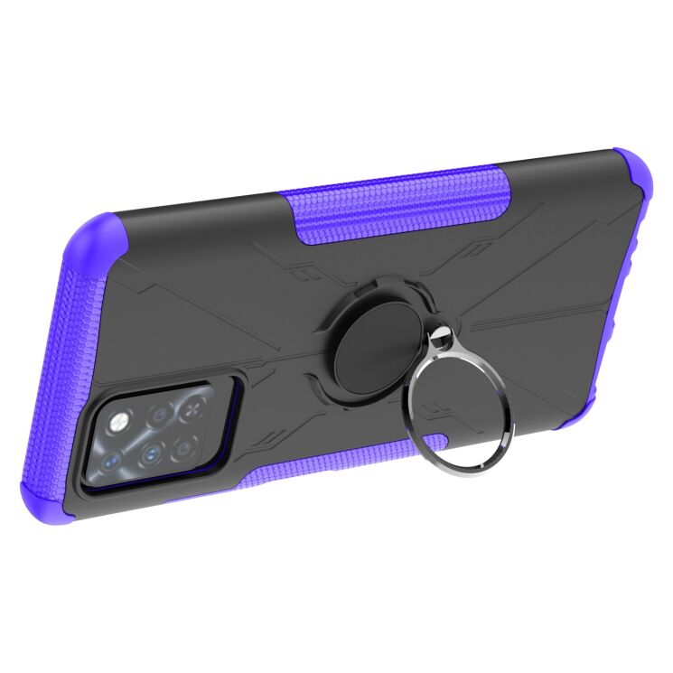 Защитный чехол Deexe Armor Bear для Infinix Note 10 Pro (X695C) - Purple: фото 4 из 6