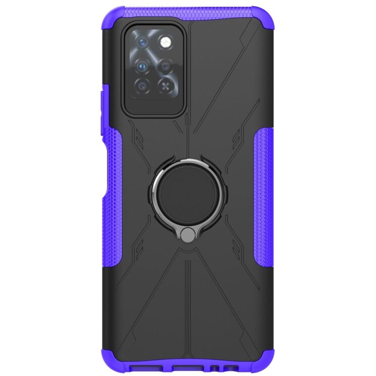 Защитный чехол Deexe Armor Bear для Infinix Note 10 Pro (X695C) - Purple: фото 2 из 6