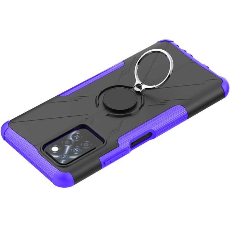 Защитный чехол Deexe Armor Bear для Infinix Note 10 Pro (X695C) - Purple: фото 3 из 6