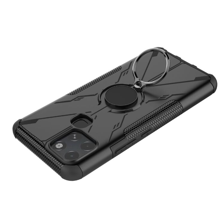 Защитный чехол Deexe Armor Bear для Infinix Smart 6 (X6511) - Black: фото 5 из 6