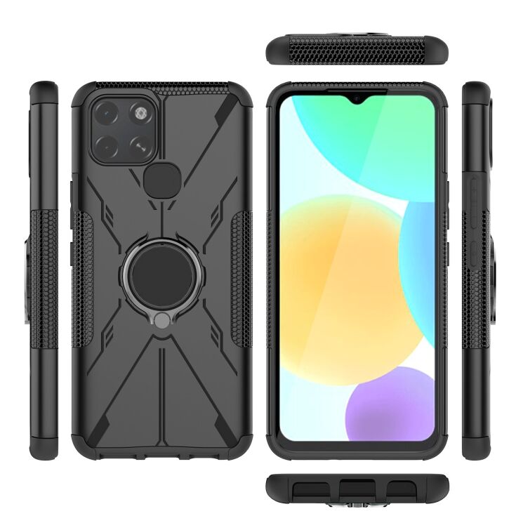 Защитный чехол Deexe Armor Bear для Infinix Smart 6 (X6511) - Black: фото 2 из 6