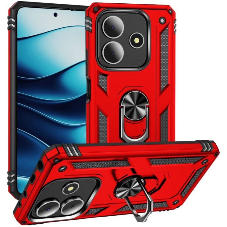 Защитный чехол Deexe Armor Case для Xiaomi Redmi Note 14 5G - Red: фото 1 из 7