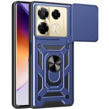 Захисний чохол Deexe Armor Shield для Infinix Note 40 Pro - Blue: фото 1 з 8