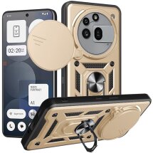 Защитный чехол Deexe Armor Shield для Nothing Phone (3a) Pro - Gold: фото 1 из 9