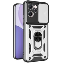 Захисний чохол Deexe Armor Shield для OPPO Reno 14 F/FS - Silver: фото 1 з 9