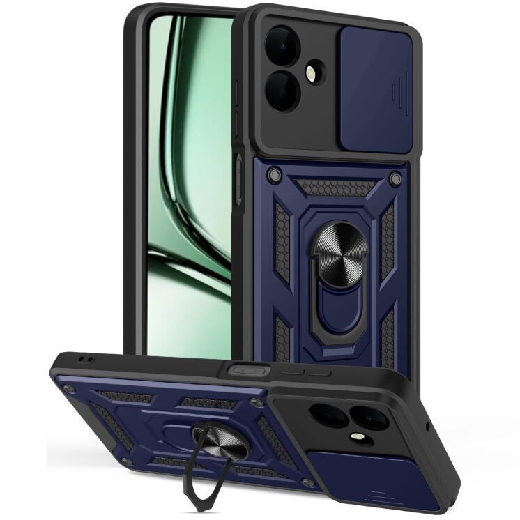 Захисний чохол Deexe Armor Shield для Samsung Galaxy A07 (A075) - Blue: фото 1 з 10