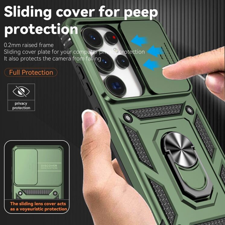 Защитный чехол Deexe Armor Shield для Samsung Galaxy S25 Ultra (S938) - Black: фото 6 из 9