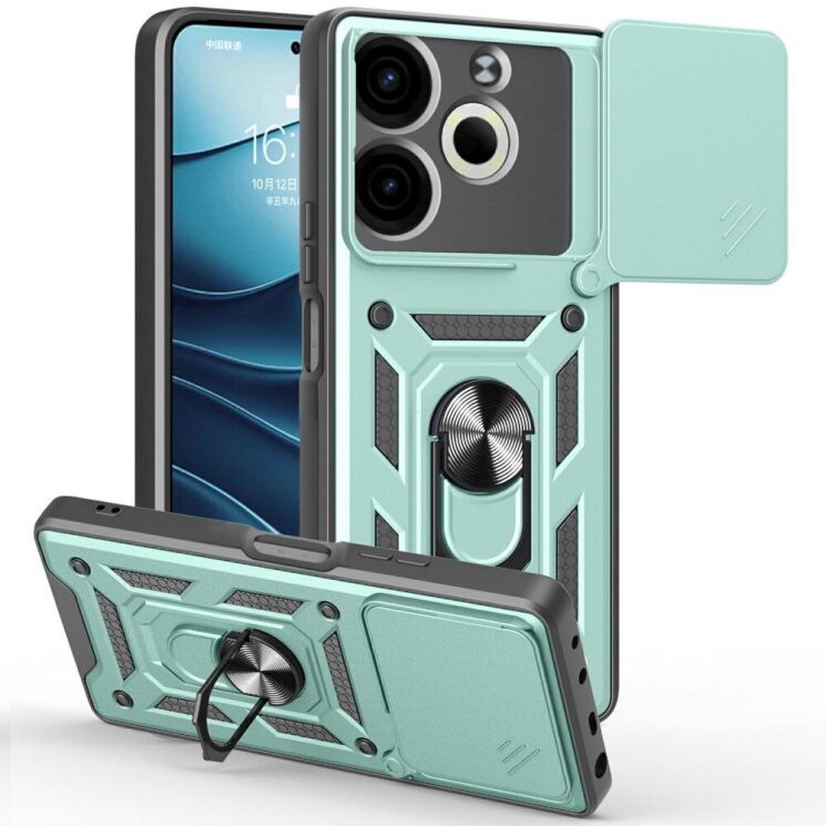 Защитный чехол Deexe Armor Shield для TECNO Pova 6 Neo - Green: фото 1 из 8