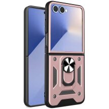 Защитный чехол Deexe Armor Shield (FF) для Samsung Galaxy Flip 7 - Rose Gold: фото 1 из 10