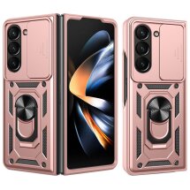 Защитный чехол Deexe Armor Shield (FF) для Samsung Galaxy Fold 7 - Rose Gold: фото 1 из 11