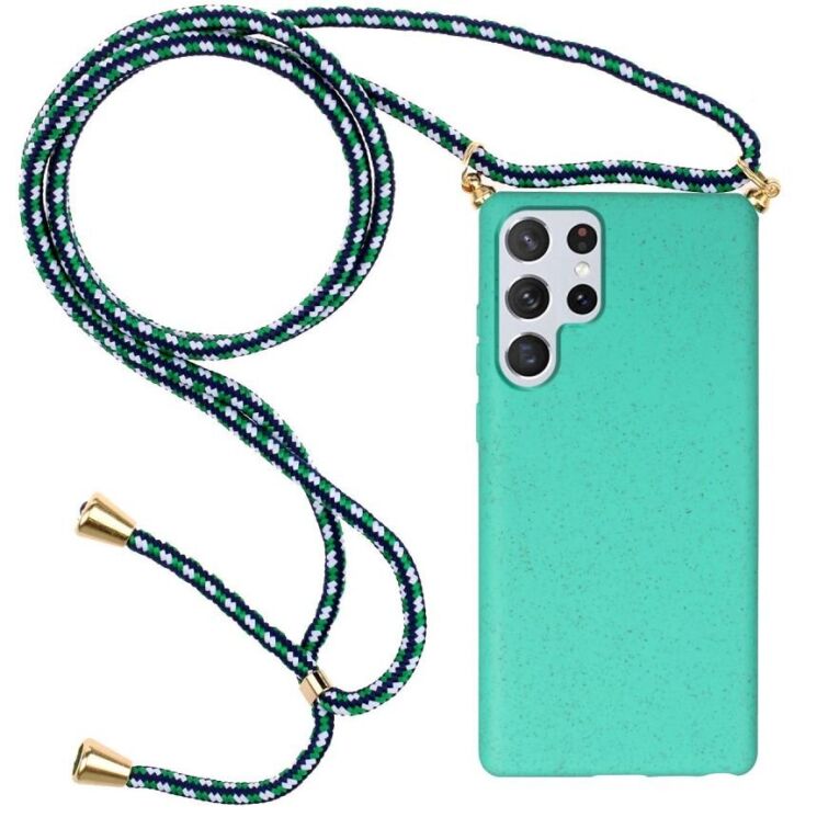 Защитный чехол Deexe Astra Case для Samsung Galaxy S22 Ultra - Cyan: фото 1 из 4