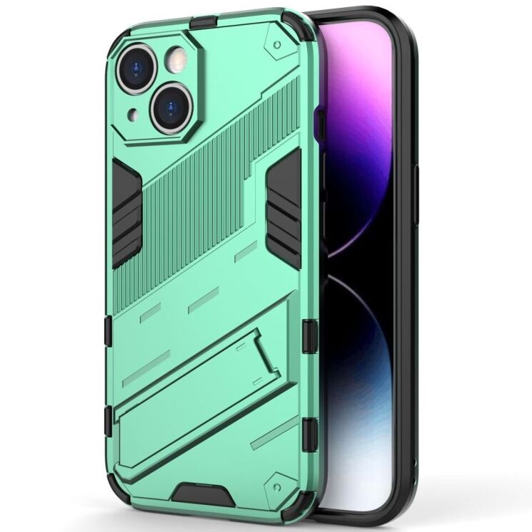 Захисний чохол Deexe Bibercas для Apple iPhone 15 - Green: фото 1 з 7
