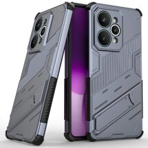 Защитный чехол с подставкой Deexe Bibercas для Realme 15 Pro - Grey: фото 1 из 5