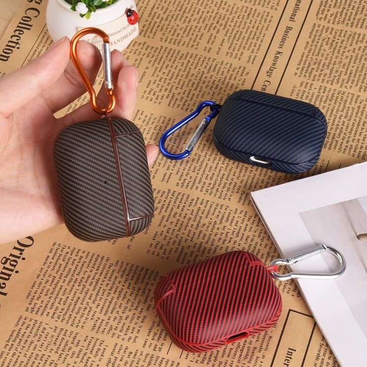 Защитный чехол Deexe Carbon Cover для Apple AirPods 3 - Black: фото 9 из 9