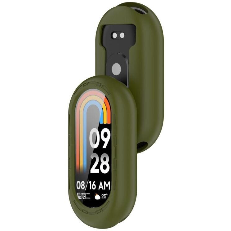 Защитный чехол Deexe Color Frame для Xiaomi Mi Smart Band 9 - Army Green: фото 7 из 8