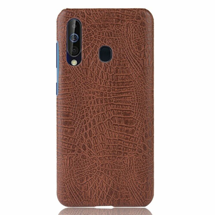 Защитный чехол Deexe Croco Style для Samsung Galaxy M40 - Brown: фото 2 из 6