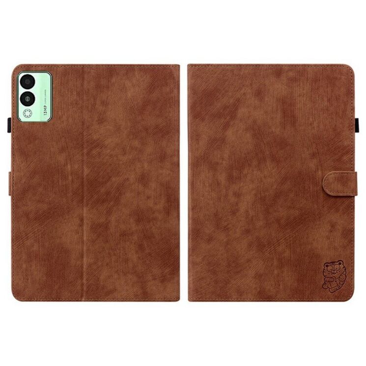 Защитный чехол Deexe Cute Tiger для TECNO Megapad 11 - Brown: фото 7 из 7