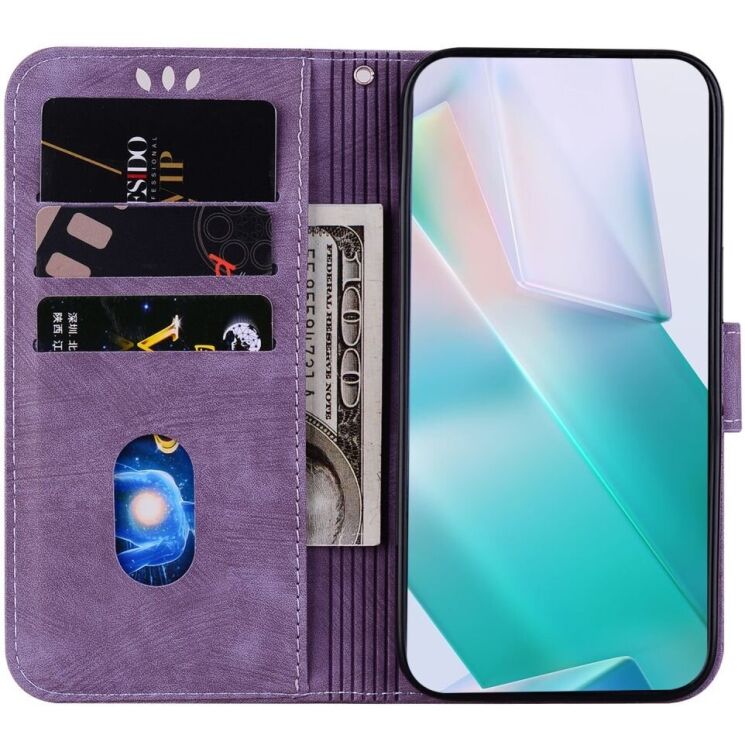 Защитный чехол Deexe Cute Tiger (FP) для Honor X7b - Purple: фото 2 из 10