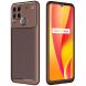 Захисний чохол Deexe Fusion для Realme C15 - Brown (282402Z). Фото 1 з 11