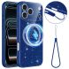 Захисний чохол Deexe Glitter Case with MagSafe для iPhone 18 Pro Max / 17 Pro Max - Blue (423867L). Фото 1 з 7