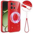 Защитный чехол Deexe Glitter Case with MagSafe для OnePlus Nord 6 - Red (411918R)