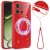 Захисний чохол Deexe Glitter Case with MagSafe для OnePlus Nord 6 - Red: фото 1 з 7