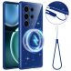 Захисний чохол Deexe Glitter Case with MagSafe для Samsung Galaxy S25 Ultra (S938) - Blue (379542L). Фото 1 з 7