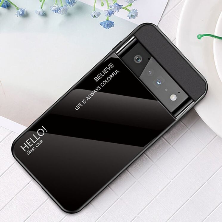 Защитный чехол Deexe Gradient Color для Google Pixel 7 - Black: фото 2 из 7