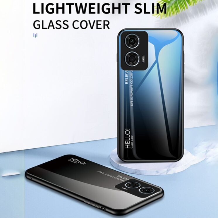 Защитный чехол Deexe Gradient Color для Motorola Moto G24 Power - Black / Grey: фото 2 из 7