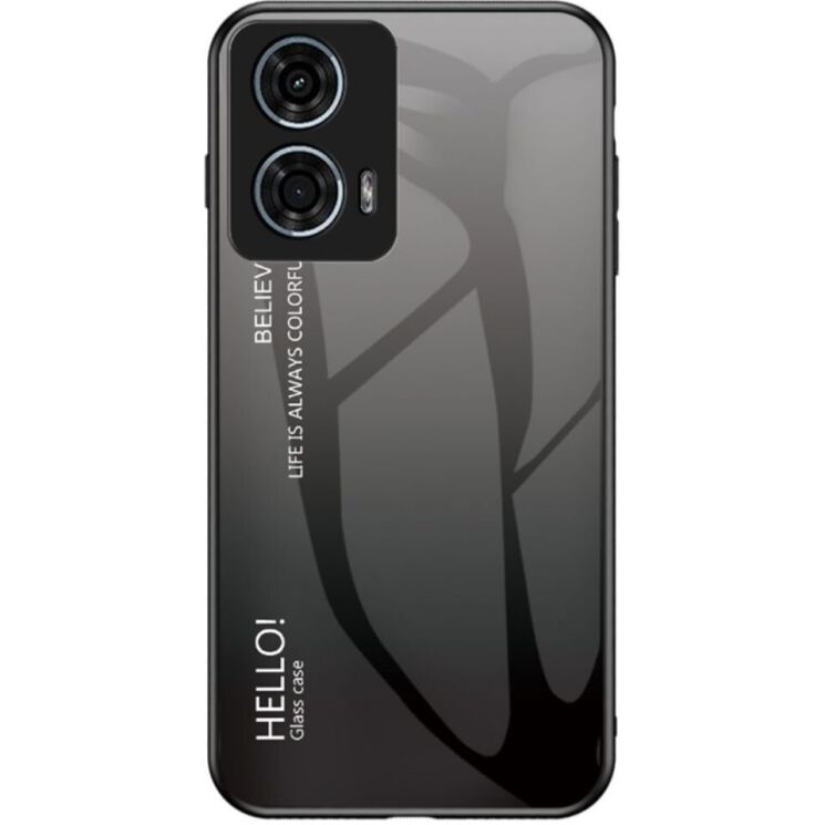 Защитный чехол Deexe Gradient Color для Motorola Moto G24 Power - Black / Grey: фото 1 из 7