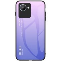 Защитный чехол Deexe Gradient Color для Realme C30 / Narzo 50i Prime - Pink / Purple: фото 1 из 8