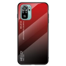 Захисний чохол Deexe Gradient Color для Xiaomi Redmi Note 10 / Note 10s / Poco M5s - Black / Red: фото 1 з 8