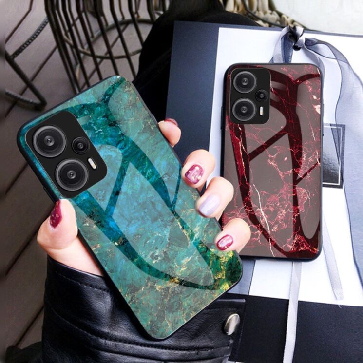 Захисний чохол Deexe Gradient Pattern для Xiaomi Poco F5 / Redmi Note 12 Turbo - White: фото 3 з 8