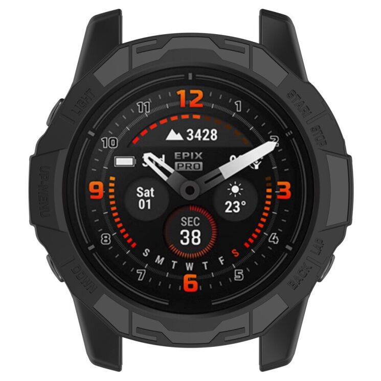 Защитный чехол Deexe Hollow Cover для Garmin Fenix 7 / 7 Pro / Epix Pro - Black: фото 6 из 8