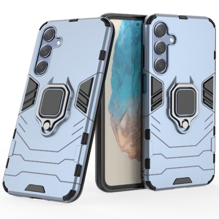 Захисний чохол Deexe Hybrid Case для Samsung Galaxy M35 (M356) - Blue: фото 1 з 6