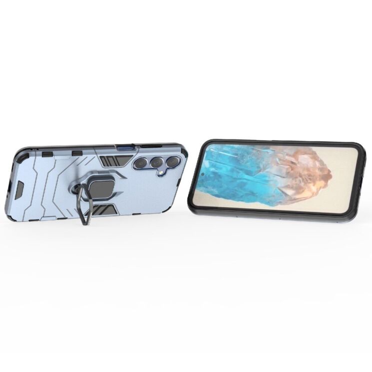 Захисний чохол Deexe Hybrid Case для Samsung Galaxy M35 (M356) - Blue: фото 3 з 6