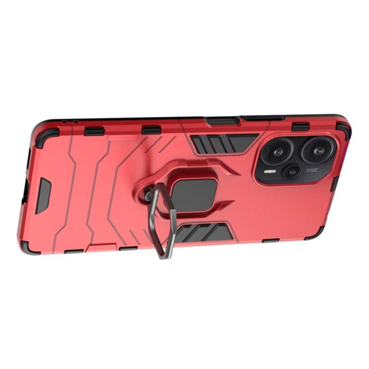 Защитный чехол Deexe Hybrid Case для Xiaomi Poco F5 / Redmi Note 12 Turbo - Red: фото 4 из 7
