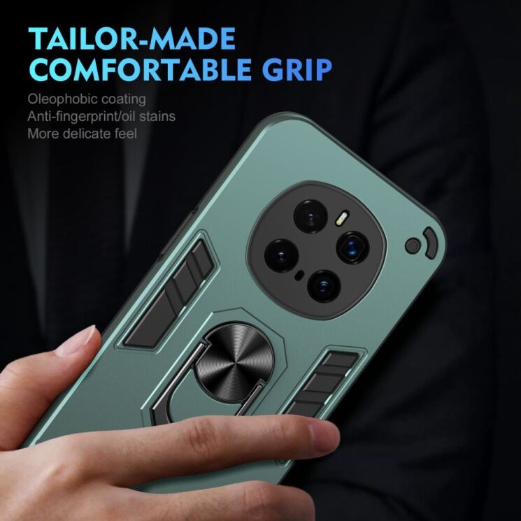 Защитный чехол Deexe Hybrid Shell для Honor Magic 7 Pro - Blue: фото 7 из 7