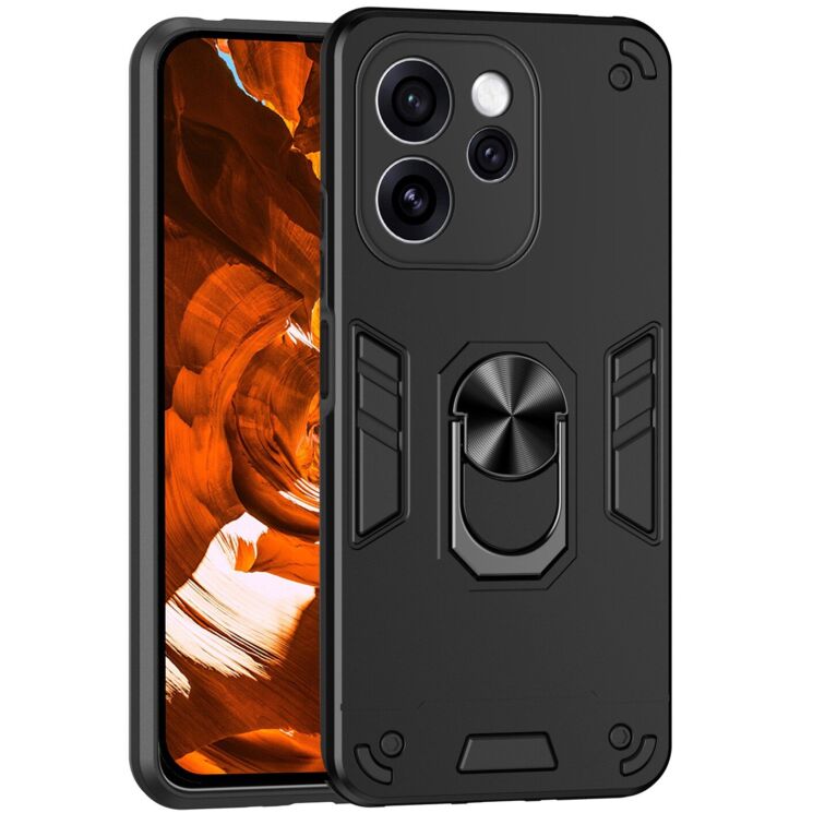 Защитный чехол Deexe Hybrid Shell для OPPO Reno 15 Pro - Black: фото 1 из 7