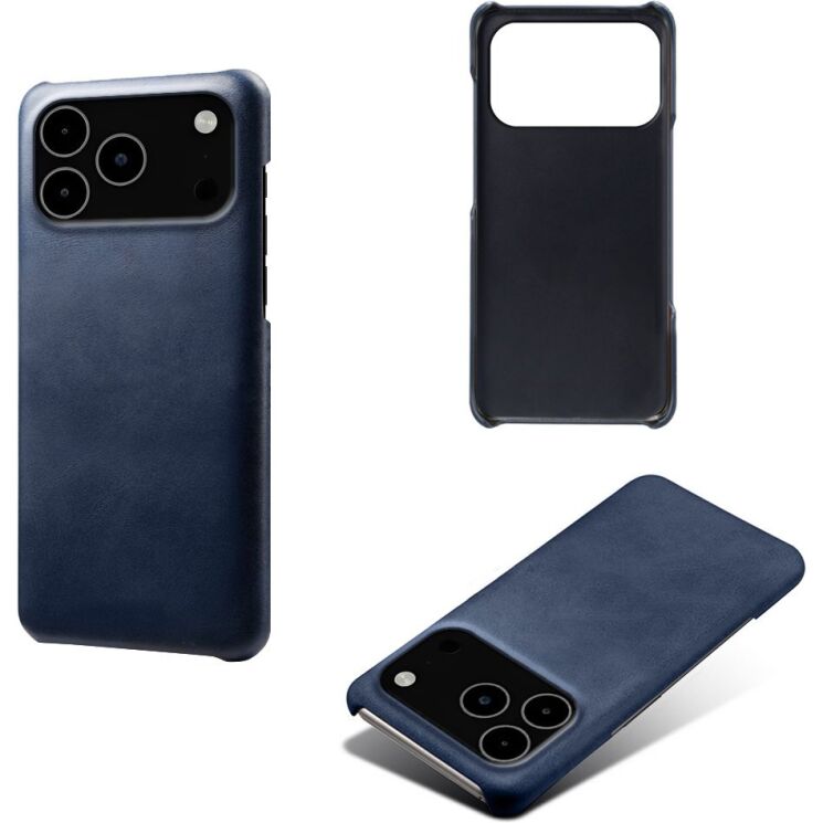 Захисний чохол Deexe Leather Back Cover для iPhone 18 Pro Max / 17 Pro Max - Blue (423816L) Захисний чохол Deexe Leather Back Cover для iPhone 18 Pro Max / 17 Pro Max - Blue: фото 2 з 4
