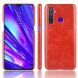 Защитный чехол Deexe Leather Back Cover для Realme 5 Pro / Realme Q - Red (248509R). Фото 1 из 8