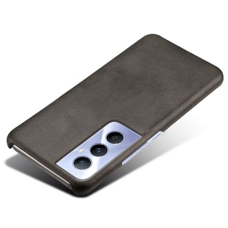 Захисний чохол Deexe Leather Back Cover для Realme C65 - Black: фото 3 з 4