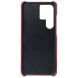 Защитный чехол Deexe Leather Back Cover для Samsung Galaxy S24 Ultra - Red (343342R). Фото 4 из 4