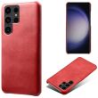Защитный чехол Deexe Leather Back Cover для Samsung Galaxy S24 Ultra - Red (343342R)