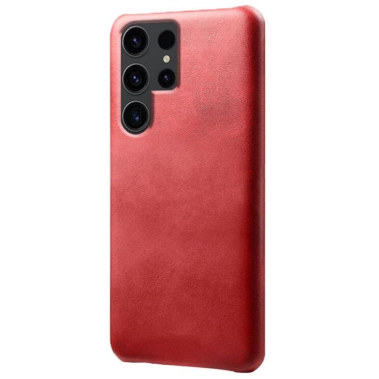 Защитный чехол Deexe Leather Back Cover для Samsung Galaxy S24 Ultra - Red: фото 2 из 4