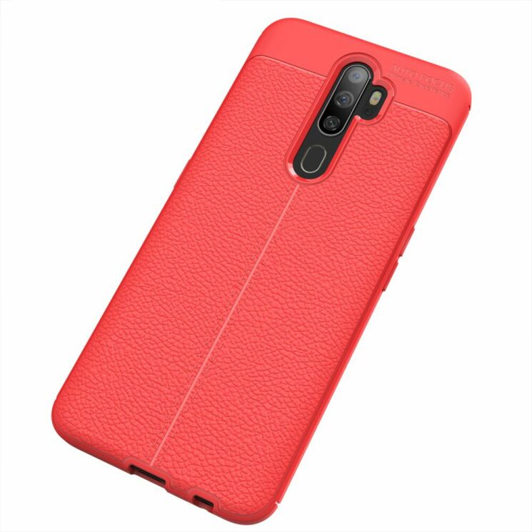 Защитный чехол Deexe Leather Cover для OPPO A5 2020 - Red: фото 2 из 9