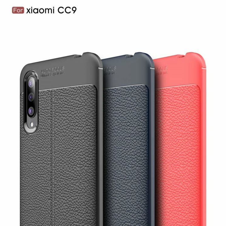 Защитный чехол Deexe Leather Cover для Xiaomi Mi CC9 / Mi 9 Lite - Black: фото 12 из 12
